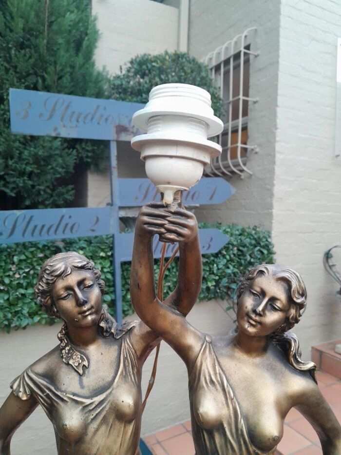 A 20th Century Gold Figural Lamp - Image 7