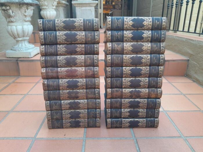 An Antique Collection of Twenty Books The International Library of Famous Literature - Image 2