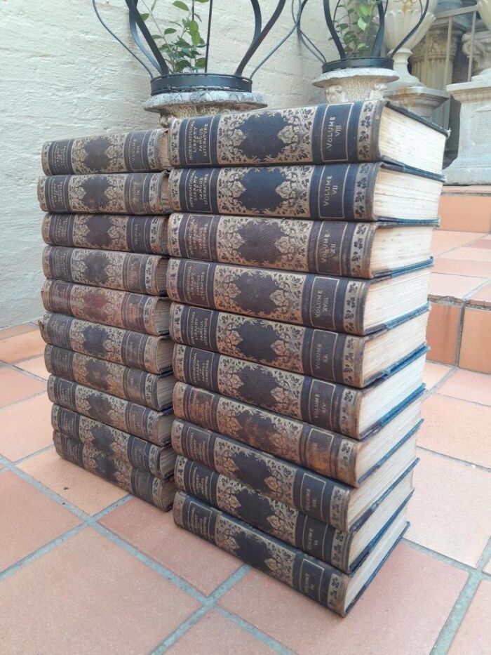 An Antique Collection of Twenty Books The International Library of Famous Literature - Image 4