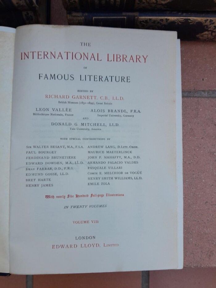 An Antique Collection of Twenty Books The International Library of Famous Literature - Image 6