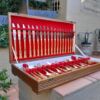A 20th Century Gold Plated Cutlery Set In Canteen (112 Pieces) - Image 4