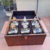 A 20th Century Decanter Velvet Lined Box With Six Decanters And Two Crystal Glasses - Image 2