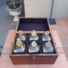 A 20th Century Decanter Velvet Lined Box With Six Decanters And Two Crystal Glasses - Image 3