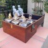A 20th Century Decanter Velvet Lined Box With Six Decanters And Two Crystal Glasses - Image 4