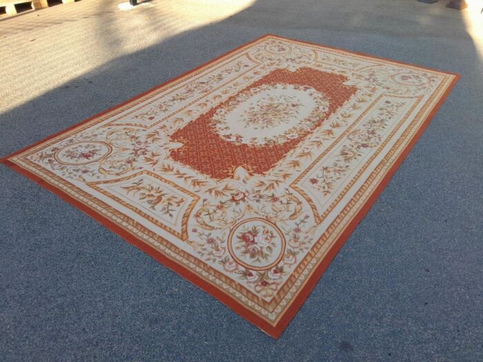 A French Style Aubusson Needlepoint Carpet / Rug - Image 6