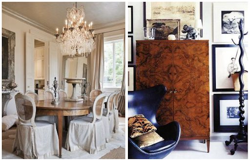 Antiques provide a bold focal point in light, modern interiors.