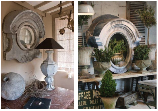 French Mansard mirror