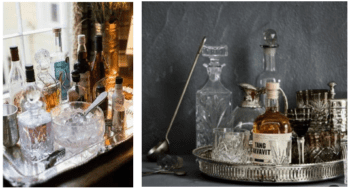 SIlverware drinks tray