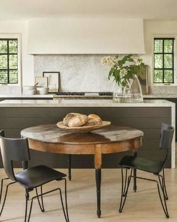 Antique furniture Table in Modern kitchen