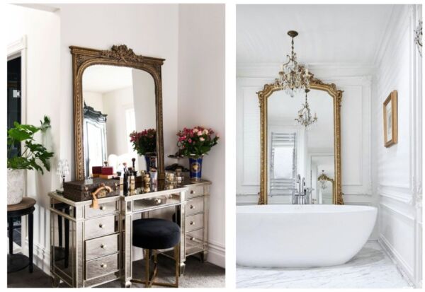 One of the most remarkable qualities of antique and French-style mirrors is their ability to magnify a space by reflecting light in unique and mesmerising ways.