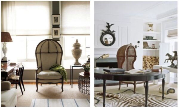 The Victorian Dome or Balloon Back chair is a bold yet comfortable statement piece with its rounded backrest and plush upholstery.