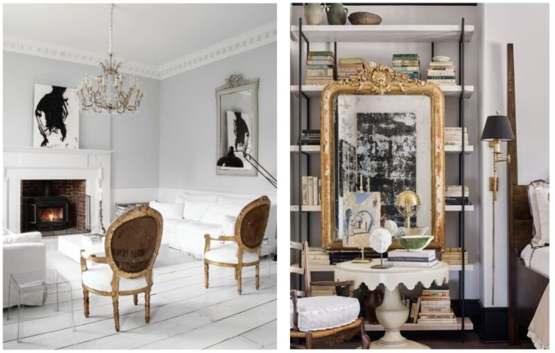 Pair one elegant antique French hero piece with surrounding simplicity and restrained modern pieces to avoid visual clutter.