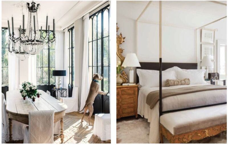 When adding French-style furniture to modern spaces, Neutrals reign. Soft whites, muted creams, cool greys, gentle taupes, and chalky pastels help antiques harmonise with contemporary surroundings. These tones highlight patina and aged finishes without overwhelming the space.