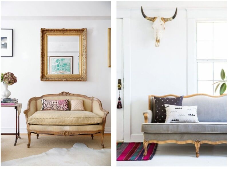 Soft cushions and textured throws add dimension to antique settees. They also allow you to bring seasonal colours into your décor.