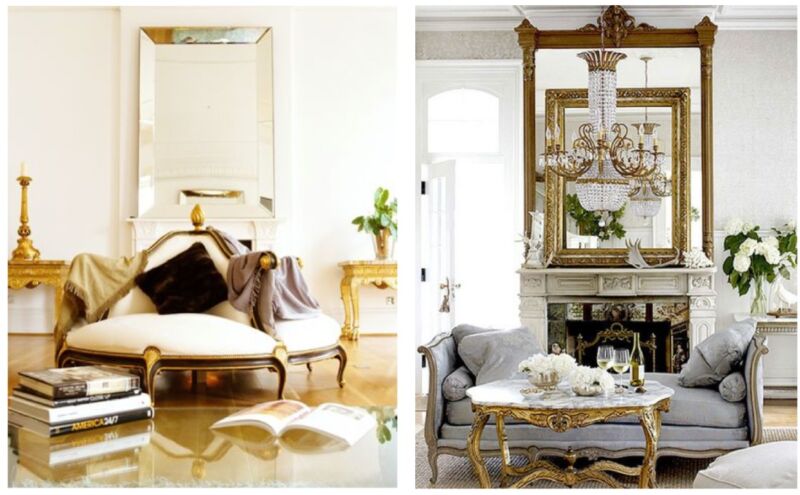 Use a settee to complement sofas and armchairs. A French-style settee adds texture and depth while introducing a unique silhouette that breaks the monotony of large sofas.