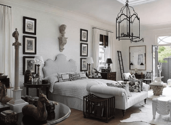 Antiques in Stephen Falcke bedroom