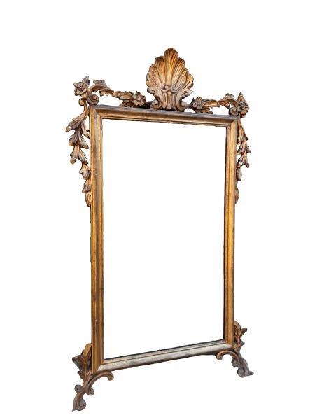 A French Rococo Style Giltwood Mirror