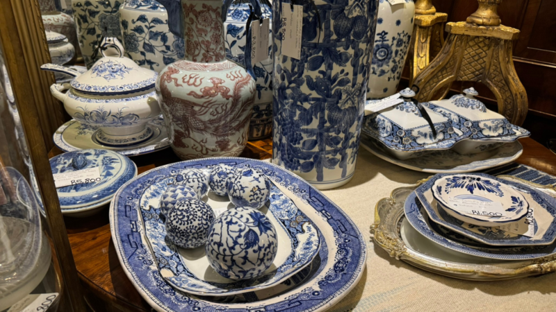 blue and white antique collection from The Crown Collection