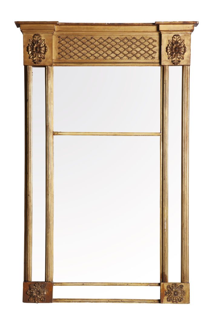 Antique Gilt Framed Pier Glass Mirror