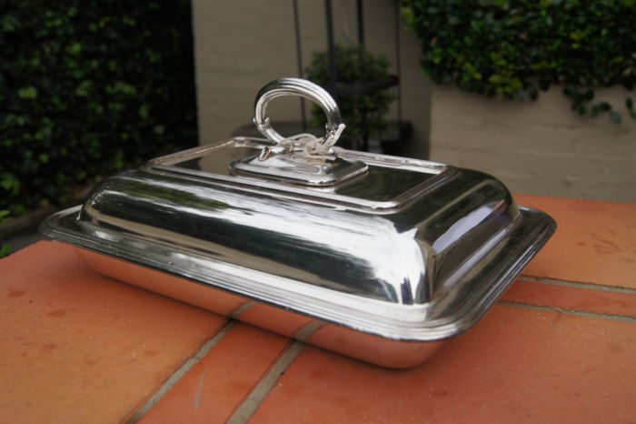 Silver Plated Entrée Dish with Cover
